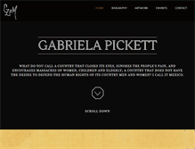 Tablet Screenshot of gabrielapickett.com
